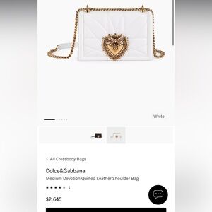 New season Dolce and Gabbana devotion, leather bag